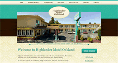 Desktop Screenshot of highlandermoteloakland.com