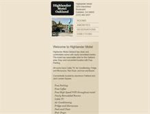Tablet Screenshot of highlandermoteloakland.com